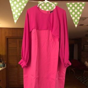 Pink eloquii long sleeve dress